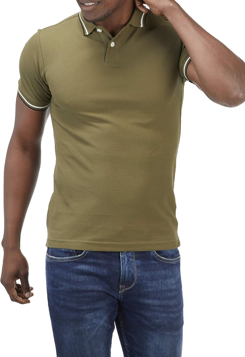 Charles Wilson Contrast Tipped Polo Shirt