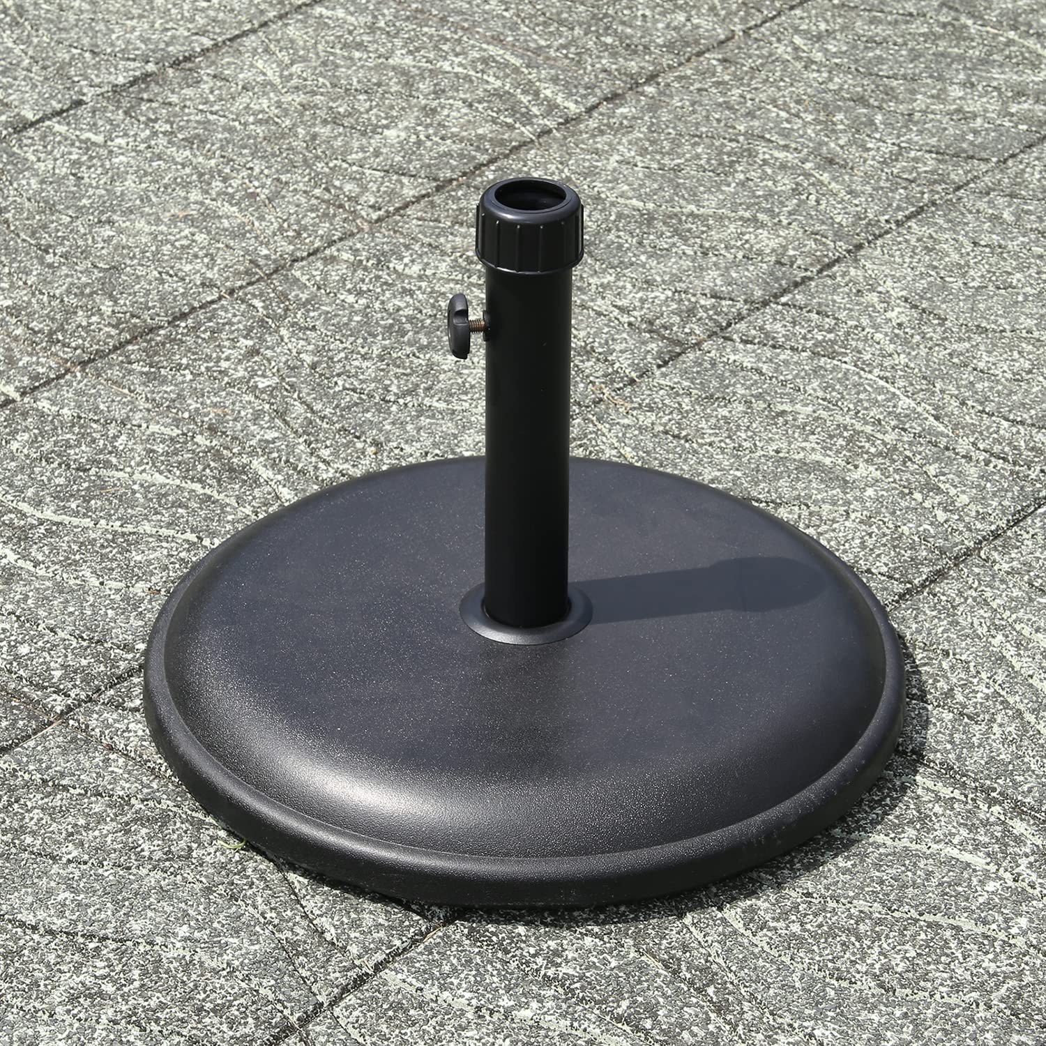 Fuji Boeki 75817 Parasol Base, Width 17.7 x Depth 17.7 x Height 13.0 inches (45 x 45 x 33 cm), Black, Garden Bolt-