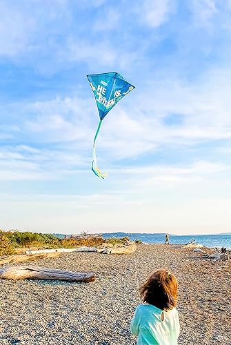 Miniatura 3 de Spiritus Toys - Cometa cristiana para niños y adultos, estilo diamante, fácil de montar, gran cometa para principiantes, regalo para Pascua o