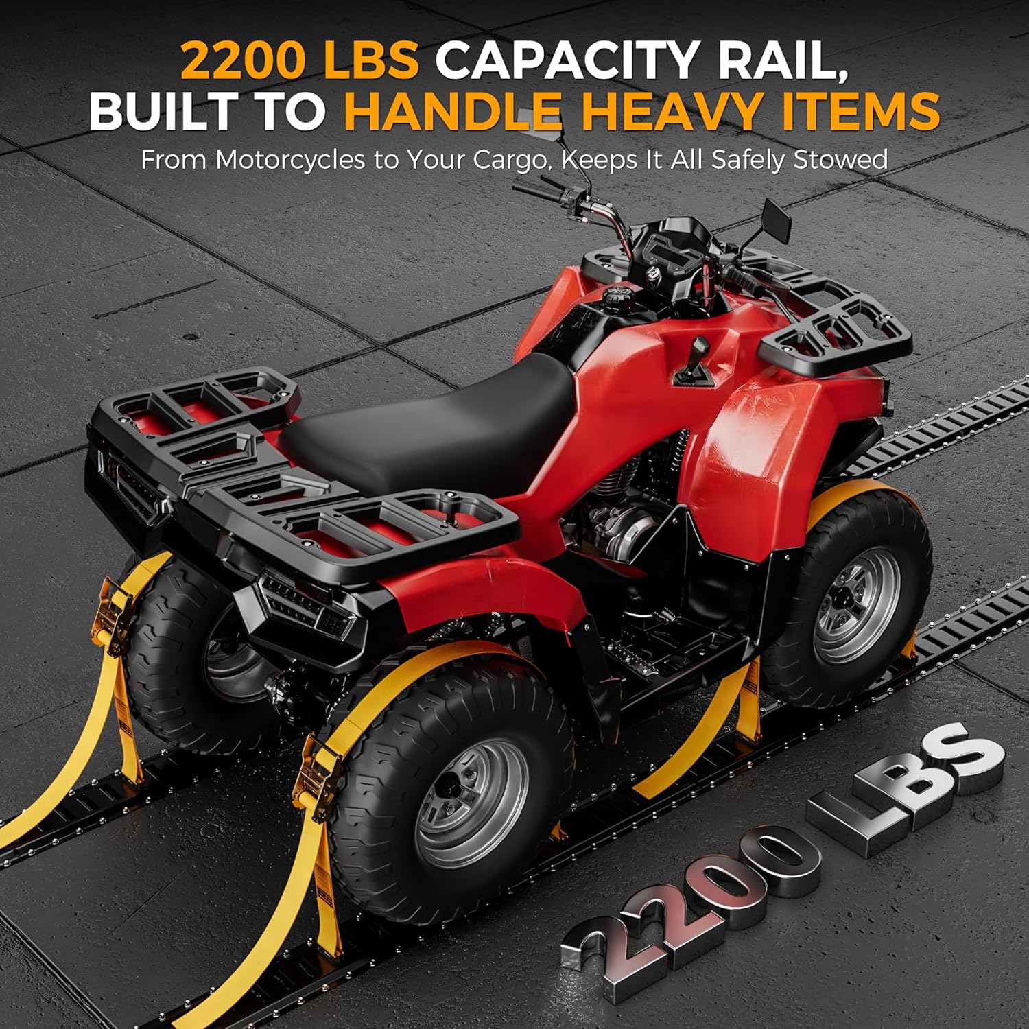 CAMMOO E-Track Rail Kit 5 Ft 18-Piece – 2200 Lbs Capacity view 3