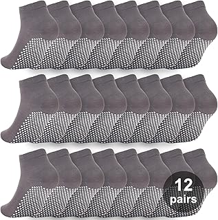 WANZHIHUI Grip Socks for Women & Men- Non Slip Sticky Grippy Socks Woman Gripper Slipper Sock for Hospital Yoga Pilates