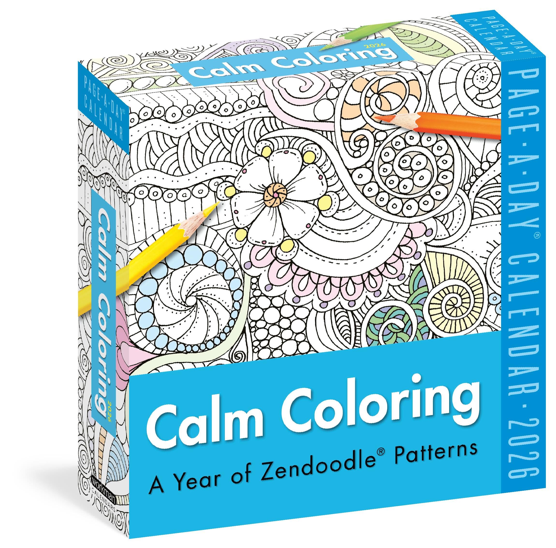 Calm Coloring Page-A-Day® Calendar 2026: a Year of Zendoodle® Patterns