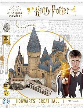 4D Cityscape Harry Potter Great Hall Paper 3D Puzzle Standard, Multicolored