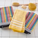 SKL Home Mid-Century Hand Towel Set, Multicolored, 2 Count
