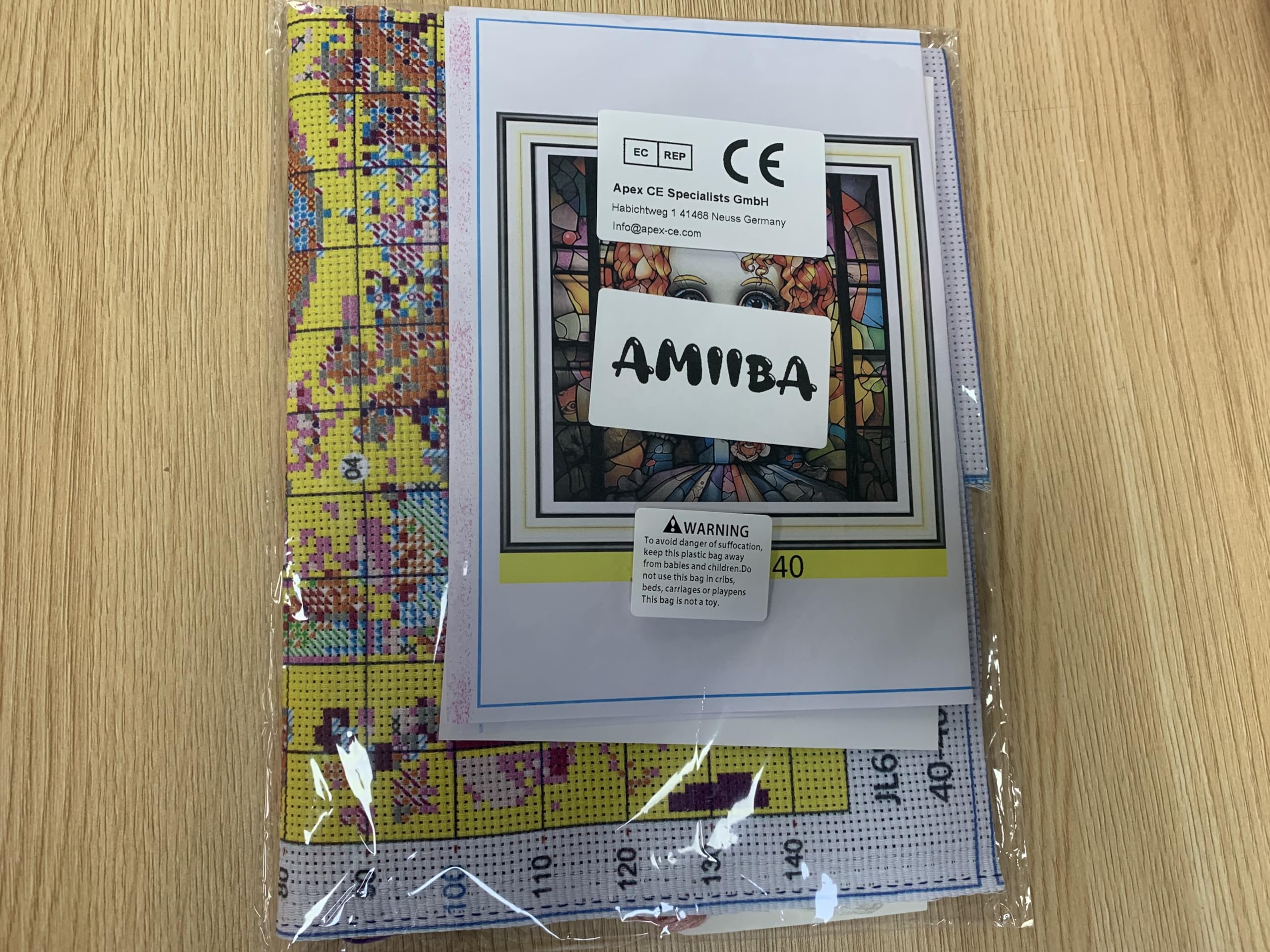 Amazon | Amiiba クロスステッチ刺繍キット図案印刷済み 11ct