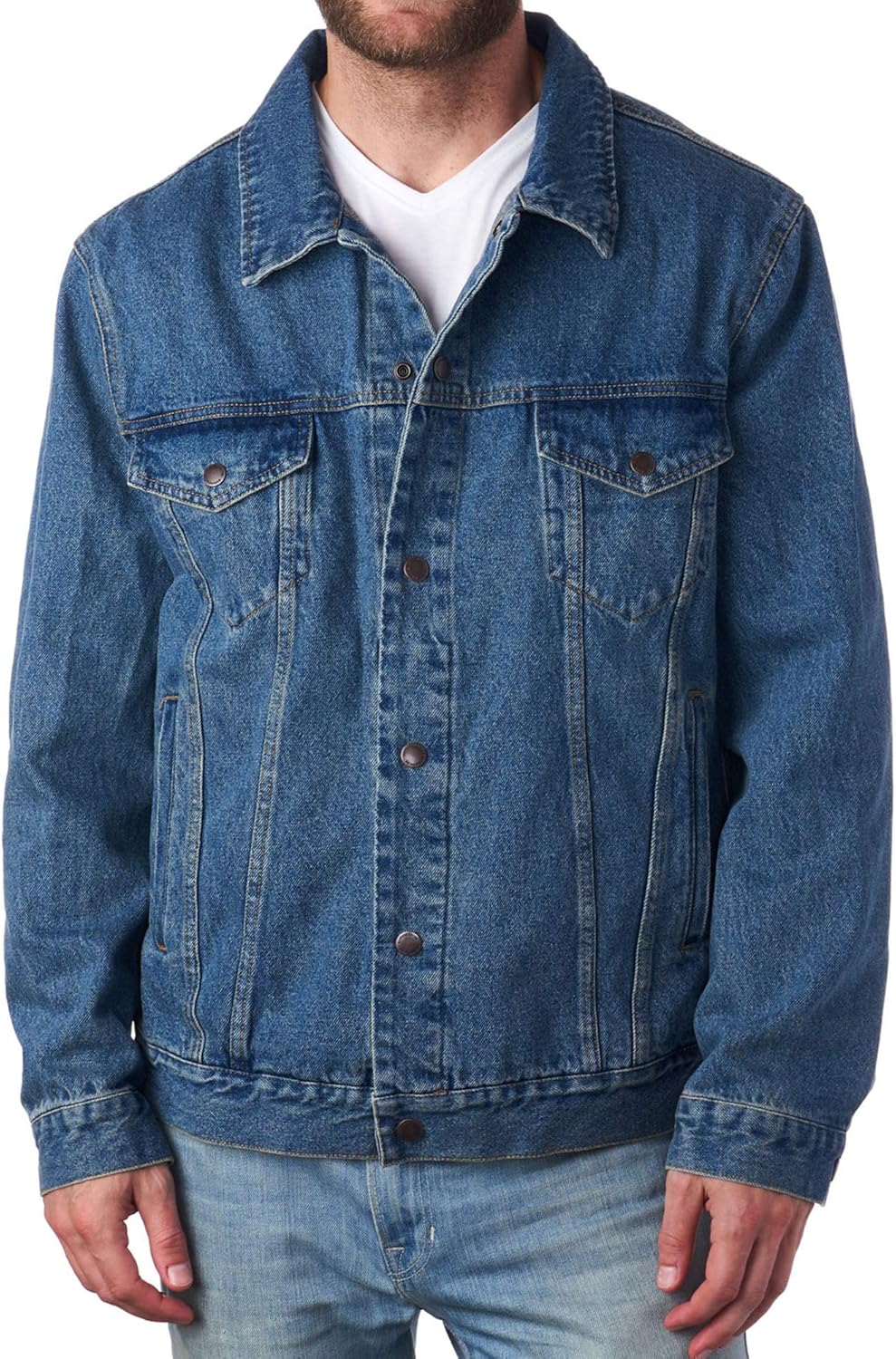 Alpine Swiss Derek Men’s Classic Denim Trucker Jacket