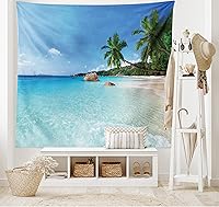 Vista 266 de Ambesonne Tapiz de naturaleza, silueta de oso salvaje en el bosque de la selva en la noche oscura, ilustración para colgar en la pared para Verde