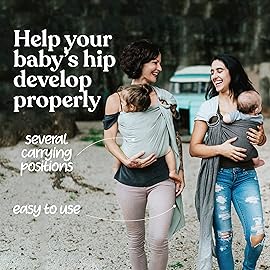 Nalakai Ring Sling Baby Carrier, Soft Linen Baby Sling, Baby Wrap, Comfort, Style, and Giving Back - Carry Your Little One with Love