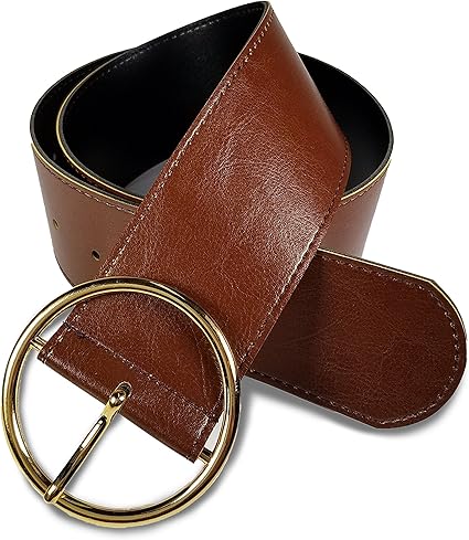 Amazon Sealand 幅の広い ベルト 太い ベルト レディース ウエスト70 86cmまで 幅55mm ブラウン 日本製 ベルト 通販