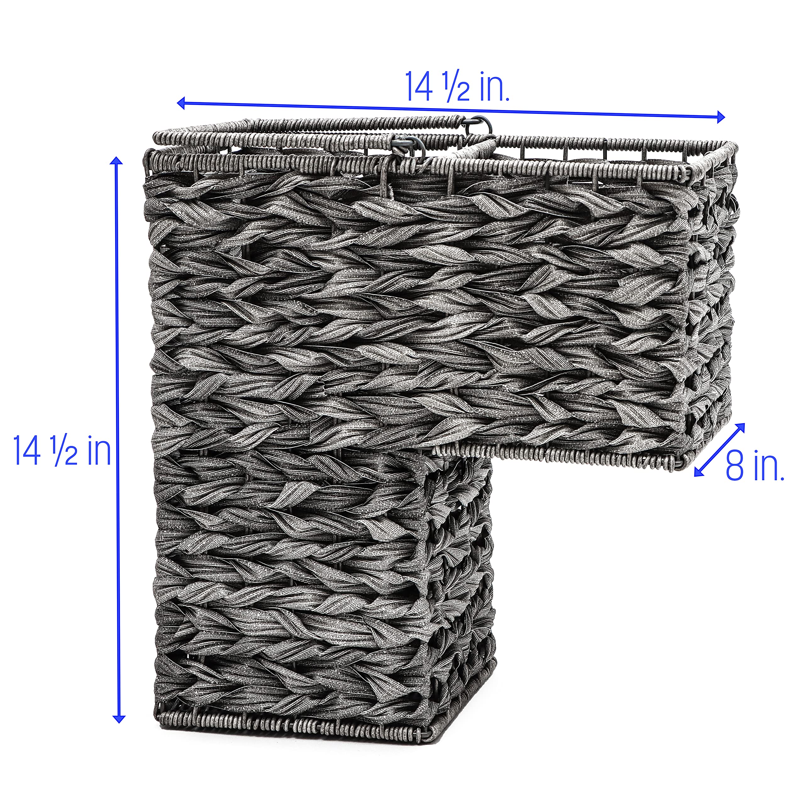 6x Contenitore Portaoggetti con Manici, per Bagno & Camera, Cameretta