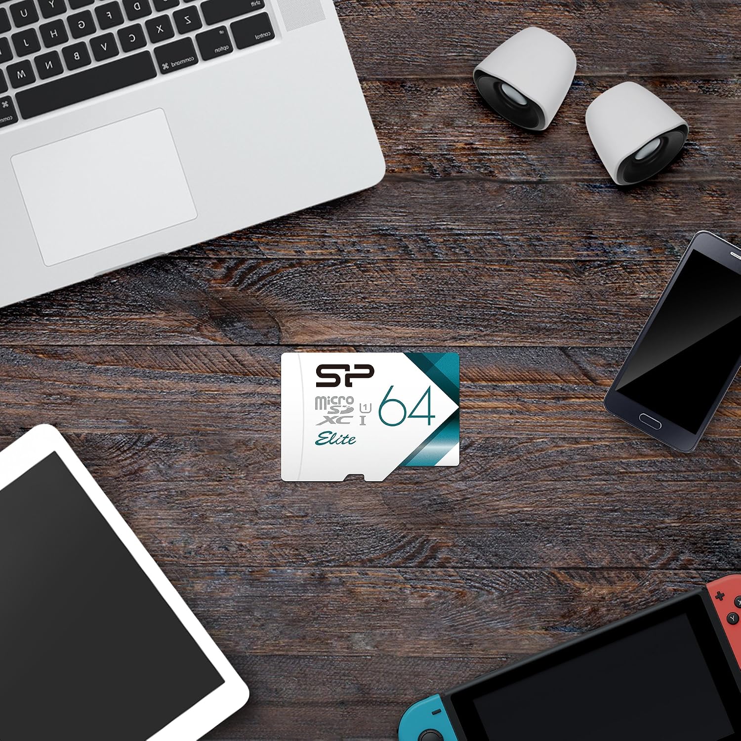 Silicon Power-64GB High Speed MicroSD Card with Adapter