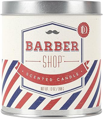 Barber Shop Scented Candle Tin, 13 Ounces