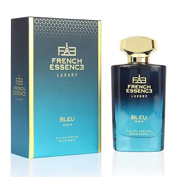 FRENCH ESSENCE Bleu Mens Luxury Perfume | Juniper & Musk Long Lasting Eau de Parfum 60 ml