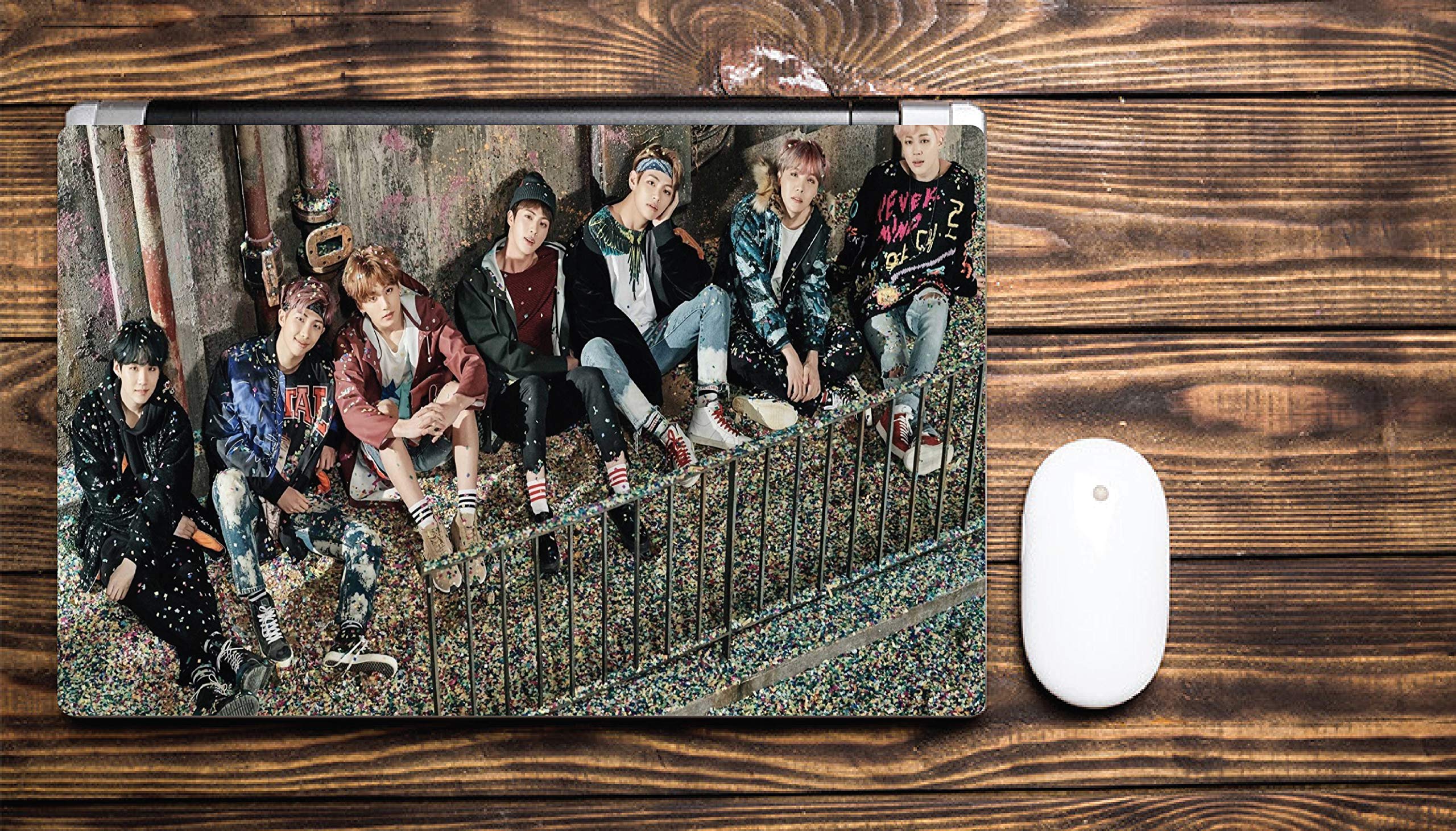 ISEE 360® Boy Band Musical Army Laptop Skin Cover Laminated Stickers for Vinyl Printed Multicoloured Sticker LP46 15.5 Inches (Pack of 1) (B08MQF5F2N) Amazon Price History, Amazon Price Tracker