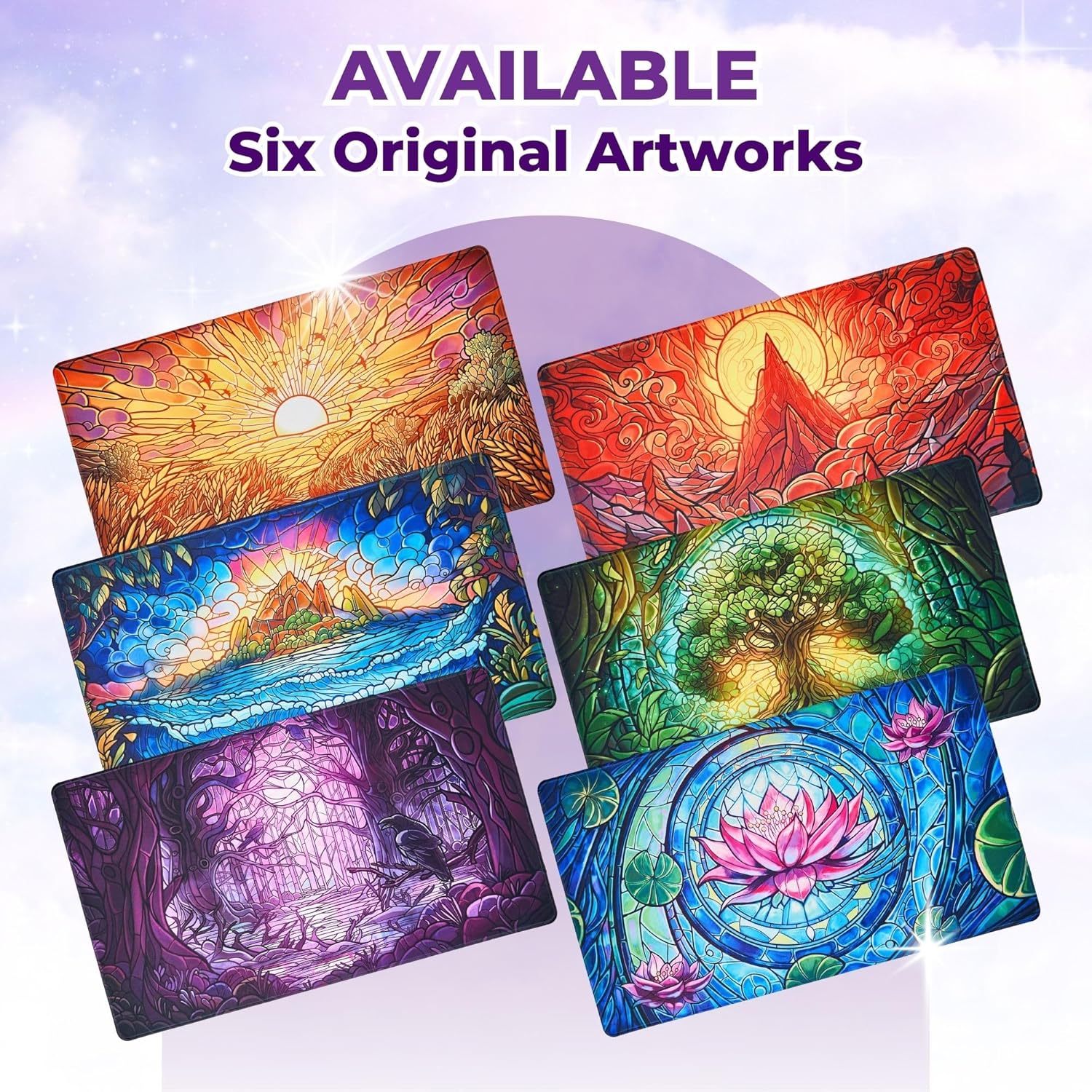 MTG Magic The Gathering Playmat - 24x14 Inches, Original Art, Non-Slip TCG Playmat with Rubber Bottom and Stitched Edges, Commander TCG Rollable & Foldable Card Mat (Red BM)