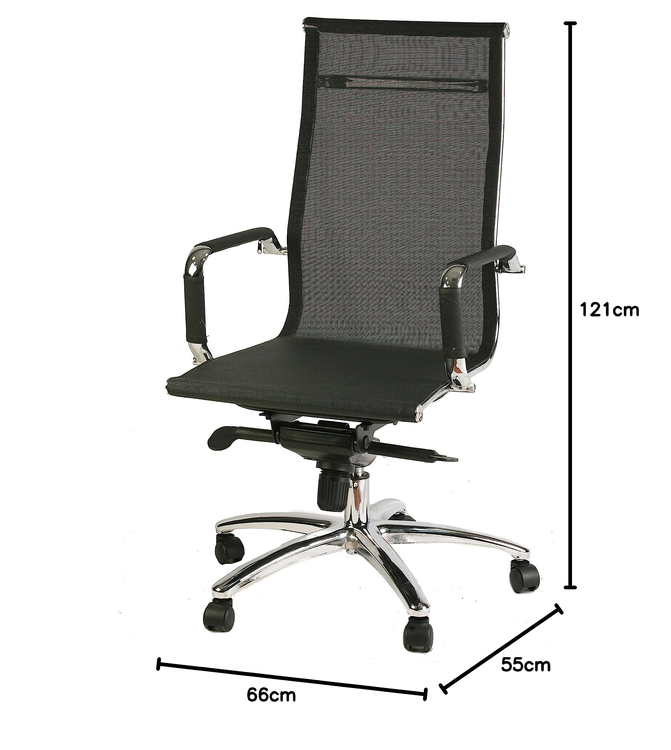 Archimede HC-918H, Poltrona Presidenziale, Nero, 55 x 66 x 121 cm