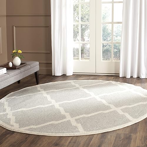 Vista 239 de Safavieh Amherst Collection amt421b Gris Claro y Beige Interior/exterior Area Rug, Polipropileno