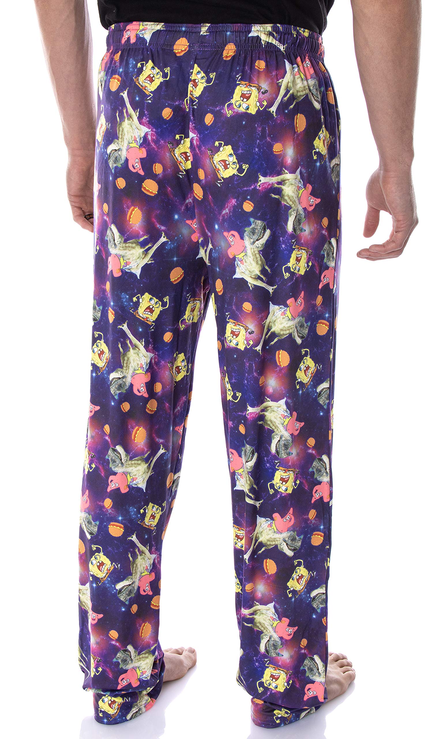 Bioworld SpongeBob SquarePants Męskie spodnie od piżamy Space Chase Adult Lounge Sleep