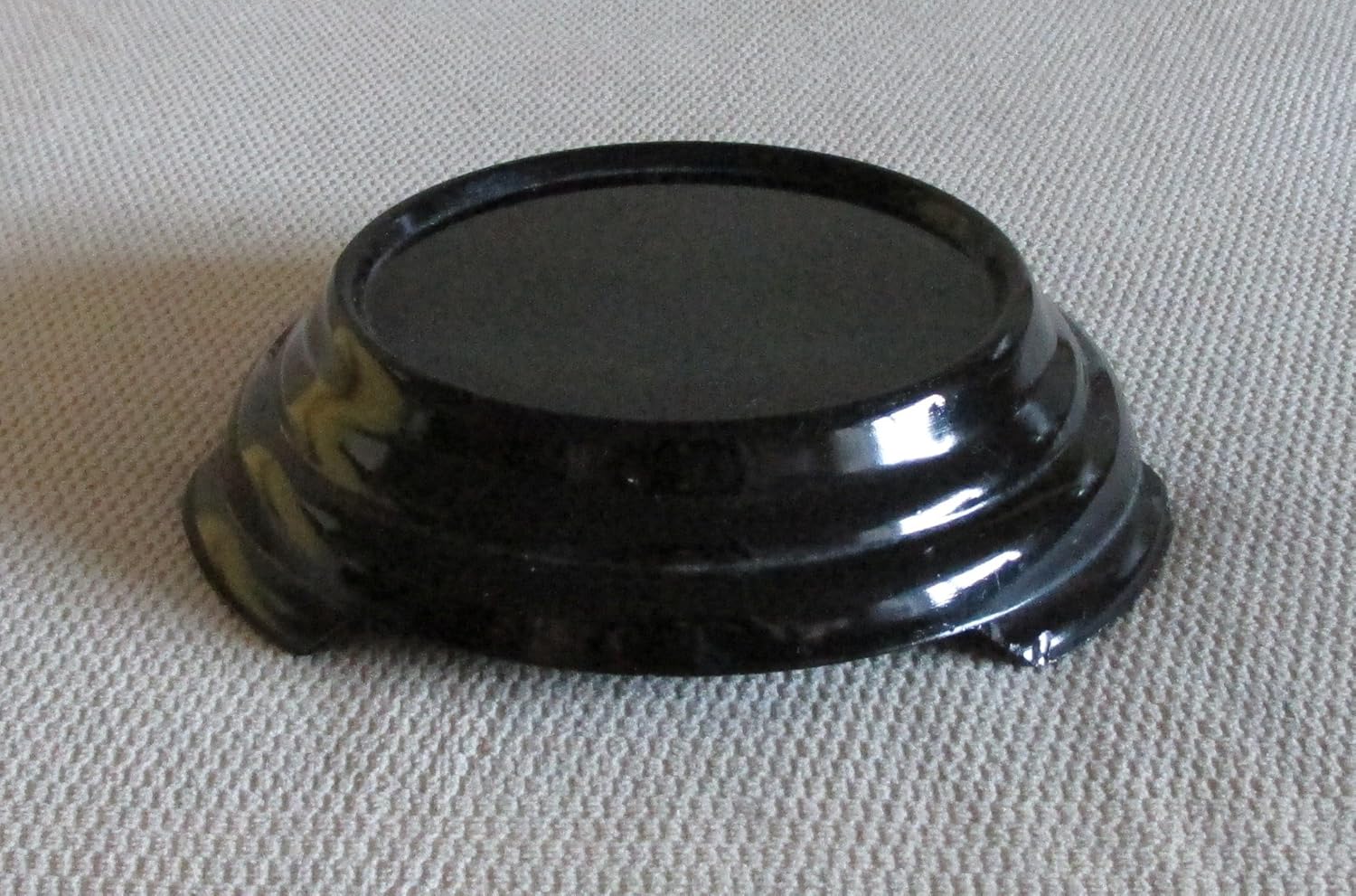 Vintage Black Glass Display Stand. Everything Else