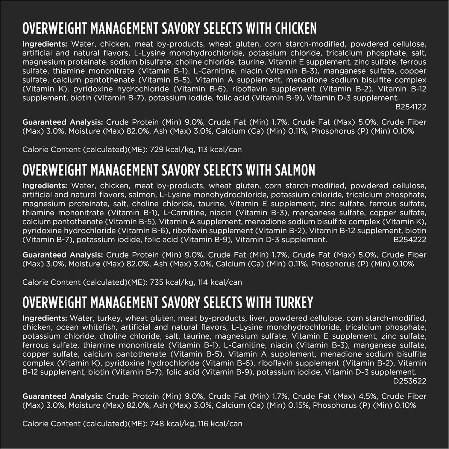 Pro Plan Veterinary Diets Purina OM Savory Selects Wet Cat Food Variety Pack - (Pack of 24) 5.5 oz. Cans