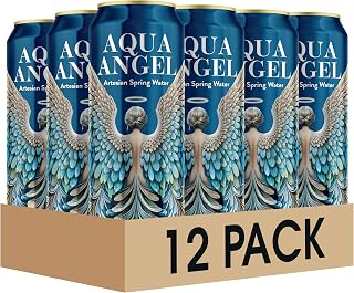 Aqua Angel Artesian Spring Water 19.2 ounce 12 pack of cans