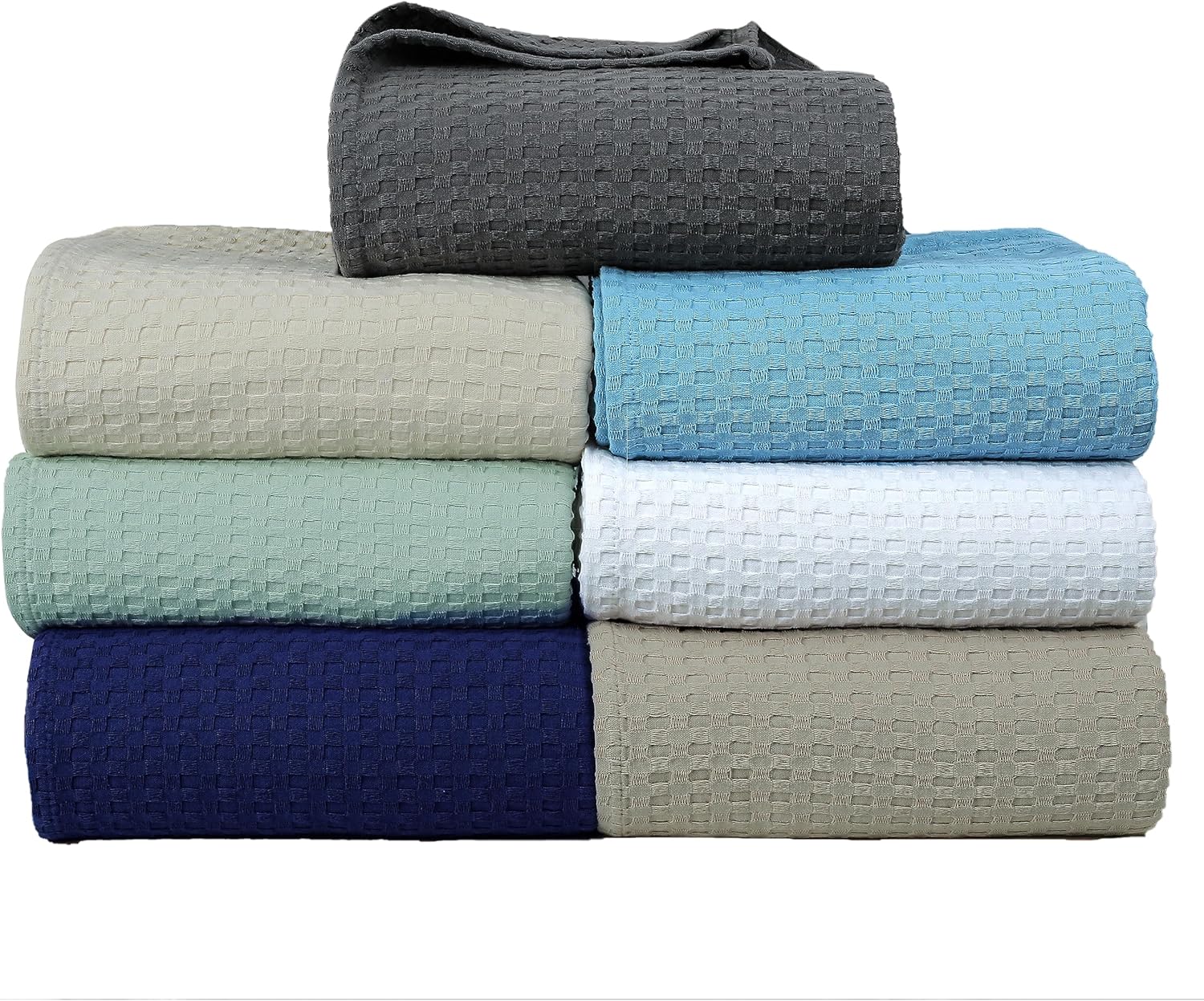 AAVNI HOMES 100 Cotton Blanket Queen Size Ivory Cream