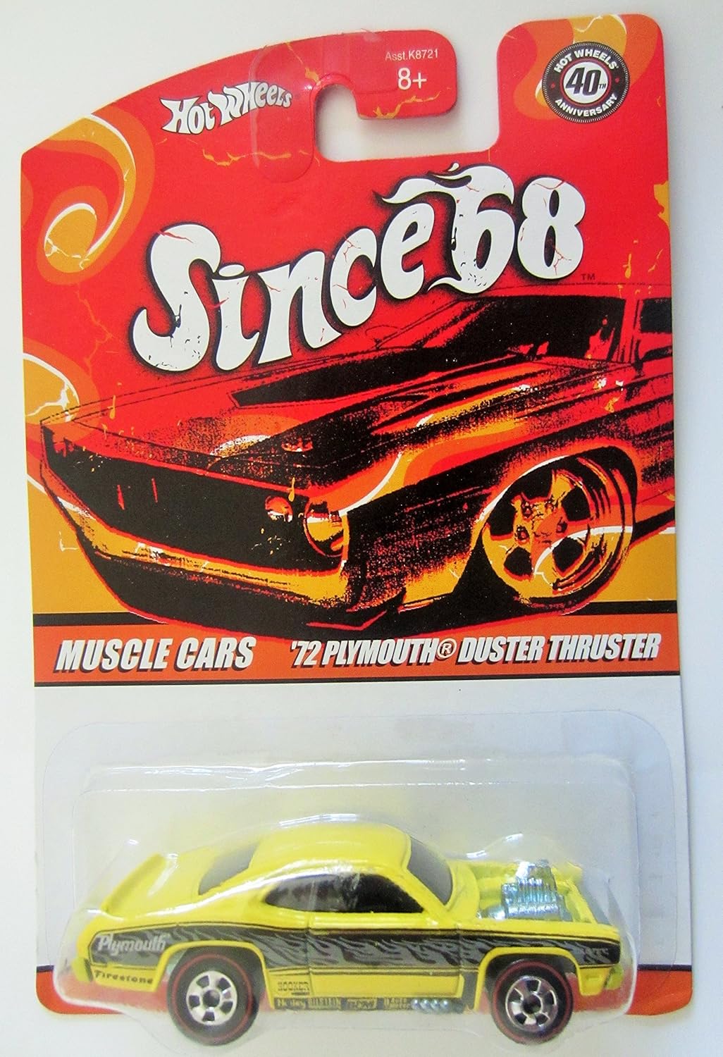Hot Wheels / Since '68 / '72 Plymouth Duster Thruster / Muscle Cars # 2 of 10 / 1:64 Scale Die Cast Metal Car