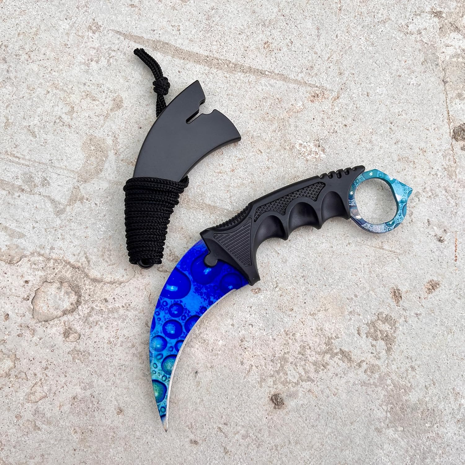 Fixed Blade Knife, Stainless Steel Outdoor Tool with Sheath for Fishing, Camping and Survival, 1 PCS Knife, Random Color