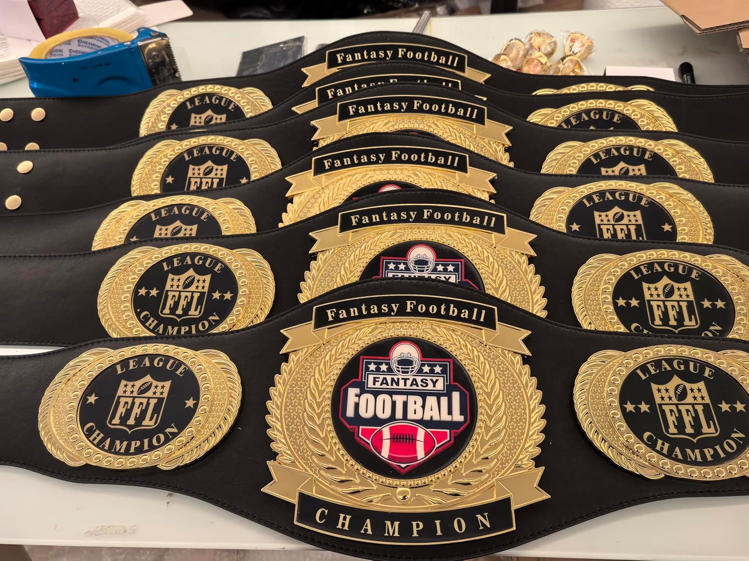 Custom Championship Belt Adult, Real Leather Wrestling Golf Boxing Baseball Hockey Football Basketball Champion Belt Trophy