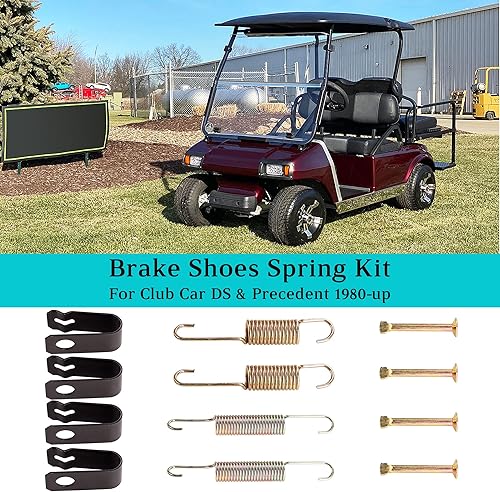 Miniatura 3 de 10L0L Kit de muelles de zapatas de freno para Club Car DS Precedent Golf Carts 1980-UP, reemplazar OEM # 1018163-01 1011466