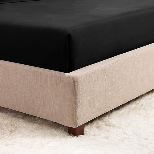 Miniatura 5 de Empyrean Bedding Sábana bajera ajustable de 14 a 16 pulgadas de profundidad  Sábana de microfibra de doble cepillado suave y sedosa  Juego de 2