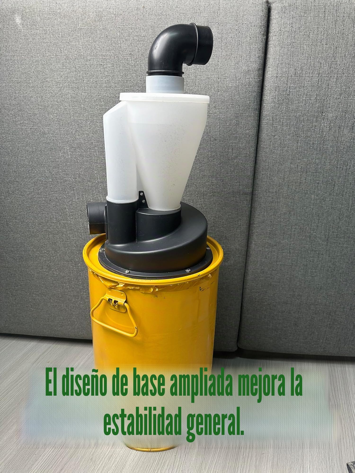 Colector de polvo ciclónico de doble filtrado, actualización del colector de polvo industrial para taller, carpintería, sistema de extracción shop-Vac y bricolaje
