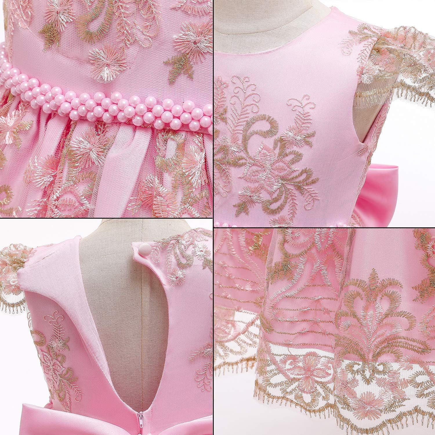 TTYAOVO Flower Girl Dress Princess Birthday Party Wedding Gown - Image 4