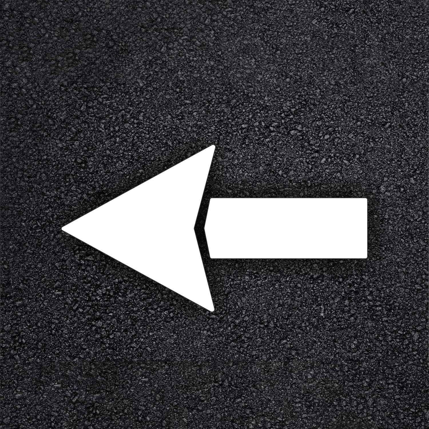 60 Inch Straight Arrow Stencil Plastic Template for Contractors and Asphalt Companies Establish Turning Lanes .060 Thick and Reusable One Piece Made in The USA by Marketing Holders