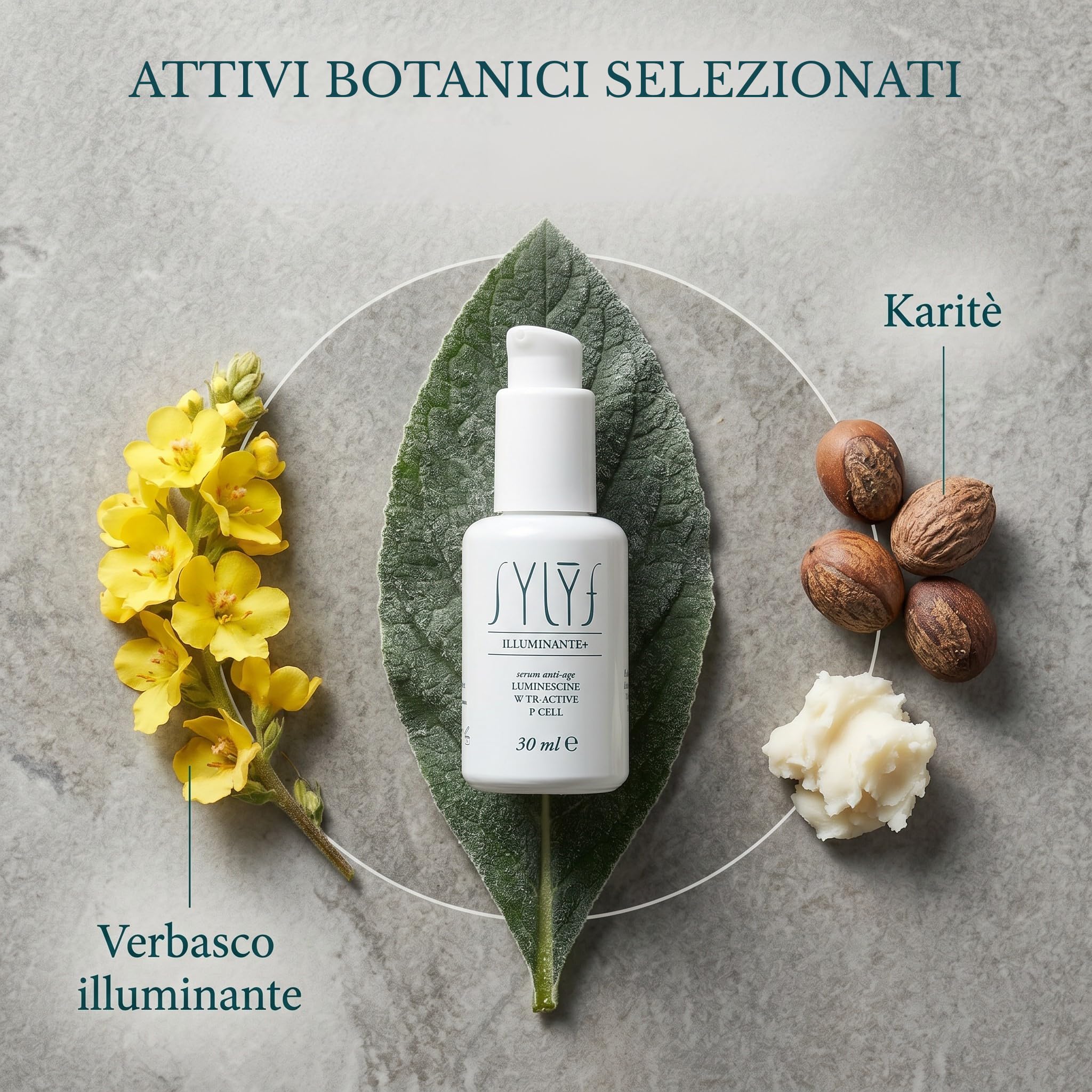 SYLYF Illuminante+ Siero Viso Anti-Age Liftante ed Elasticizzante 30 ml | Formula concentrata | Azione Liftante Elasticizzante | Pelle più tonica | Miscela sinergica di attivi