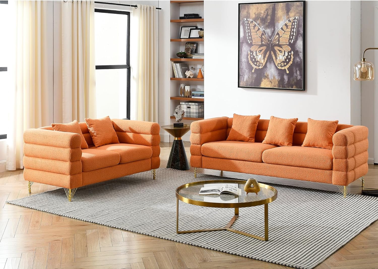 JEEOHEY Sofa,Sofa Set of 2,Oversize 2/3 Seater Extra Deep