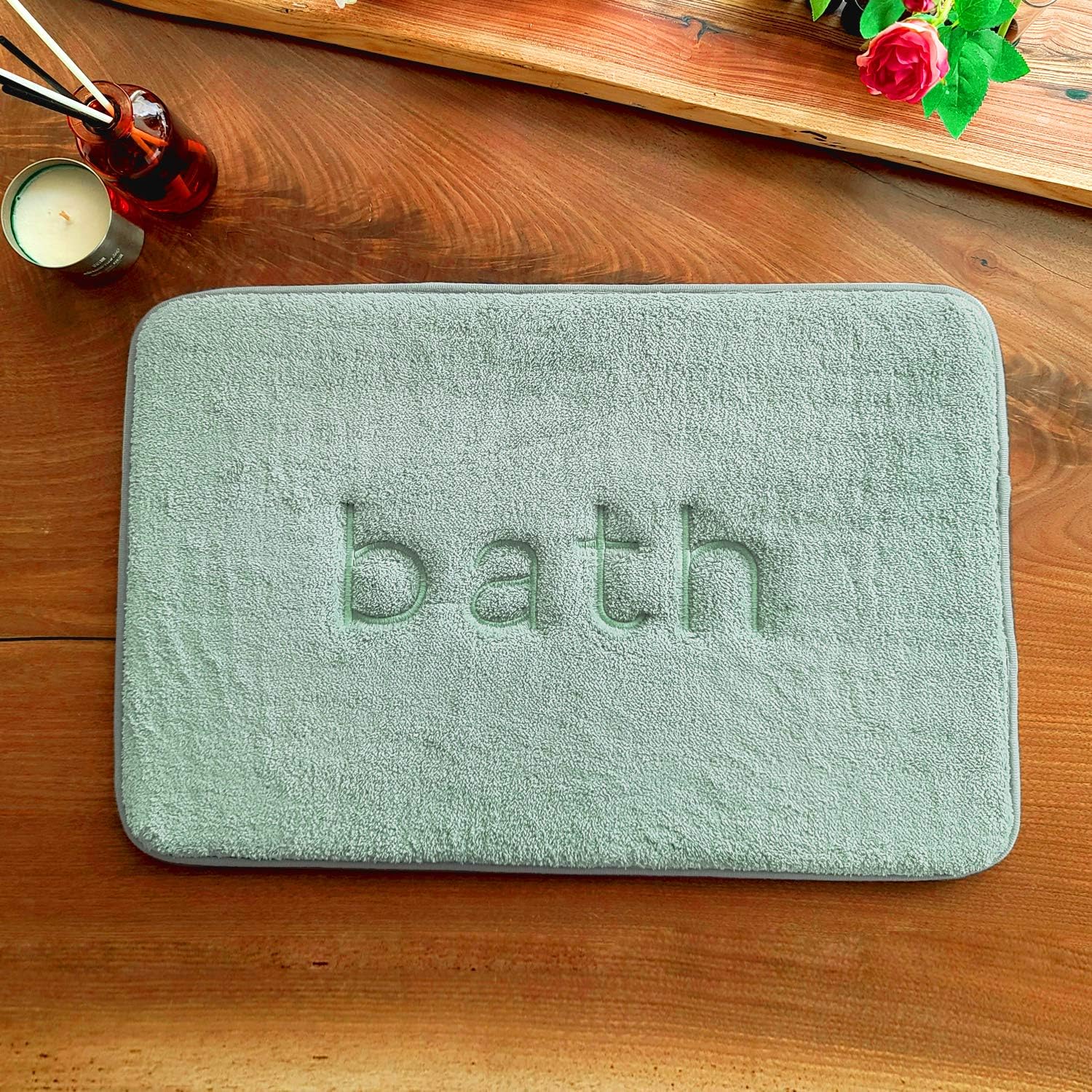 Mother's Home Original Thick Memory Foam Mat, Best Cushioned Soft Floor Rug, Ultra Soft Non Slip, Absorbent Premium Rug, Machine Washable, Super Cozy, Luxury Plush Comfortable Mat for Bathroom