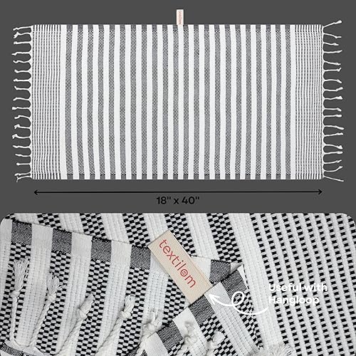 Miniatura 3 de Textilom Juego de 2 toallas de mano turcas para baño, toallas de mano y cocina y toallas de mano decorativas para baño, yoga, gimnasio,