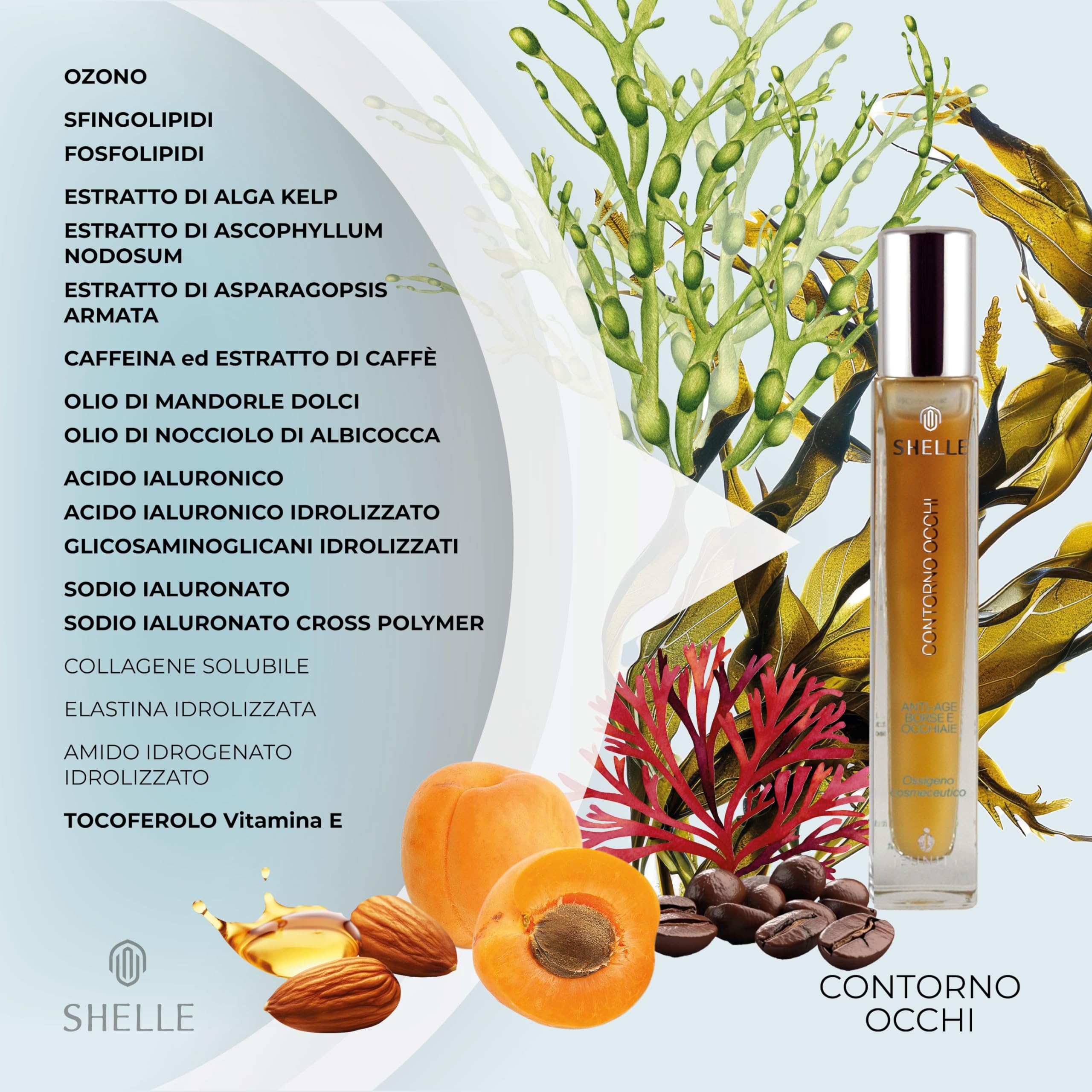 Jeunity Shelle Cosmeceutical Contorno de Ojos con Oxígeno-Ozono. El secreto para una mirada radiante y revitalizada.10ml