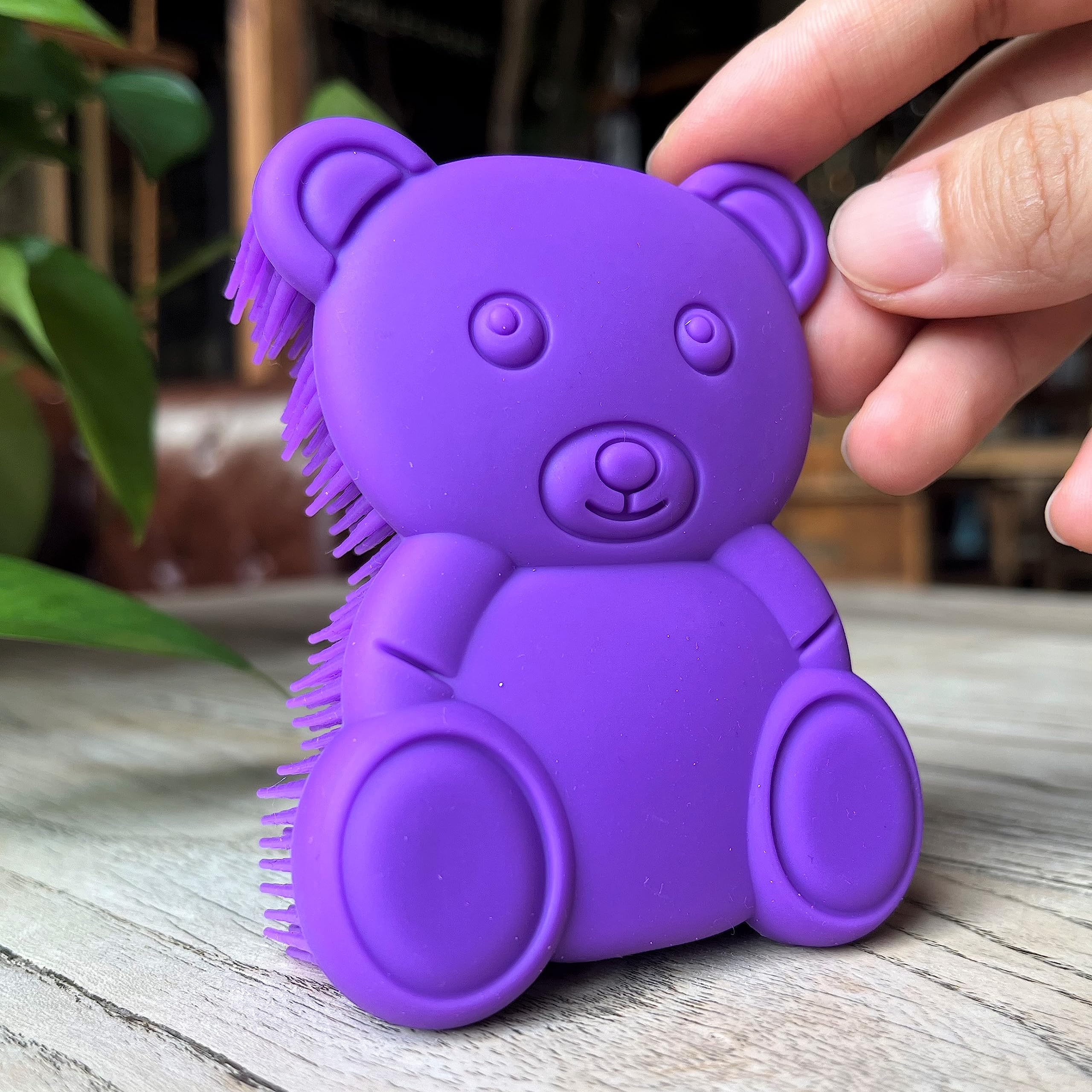 Premium Sensory Brush for Kids or Autism,Soft Silicone Body Scrubber,2 in 1 Sensory Room Occupational Therapy Brushes,Silicone Loofah,Pet Shower Brush Bath Brush Shampoo Brush - Image 4