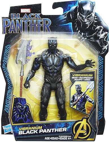 Miniatura 2 de Marvel Black Panther - Traje Vibranium (6 pulgadas), color negro