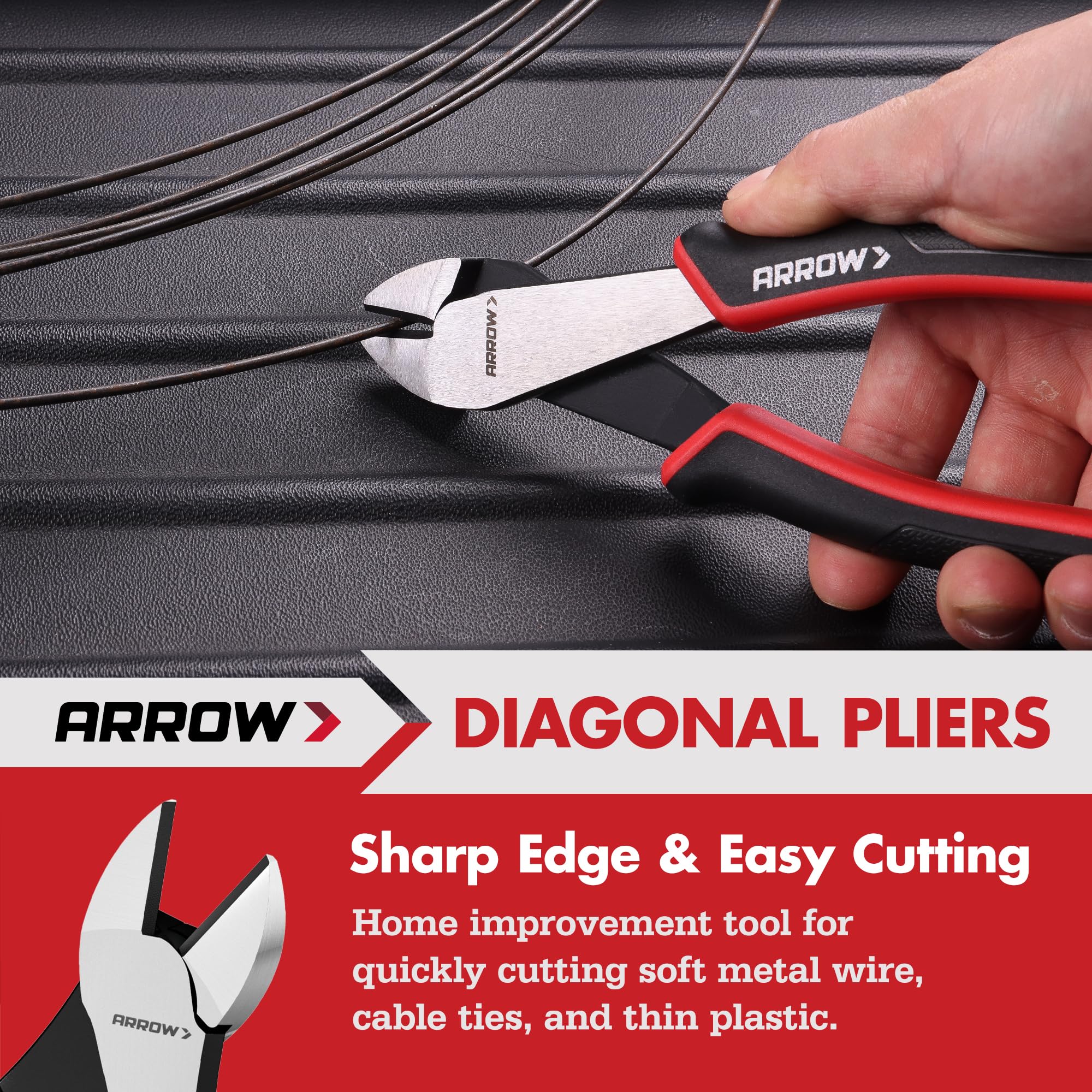 Arrow 4-Piece Pliers Set - Durable & Versatile -6