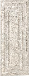 Eddie Bauer - Bathroom Rug Runner, Soft Tufted Cotton Bathroom Decor, Super Absorbent & Quick Dry (Logan Light Grey, 60" x 22")