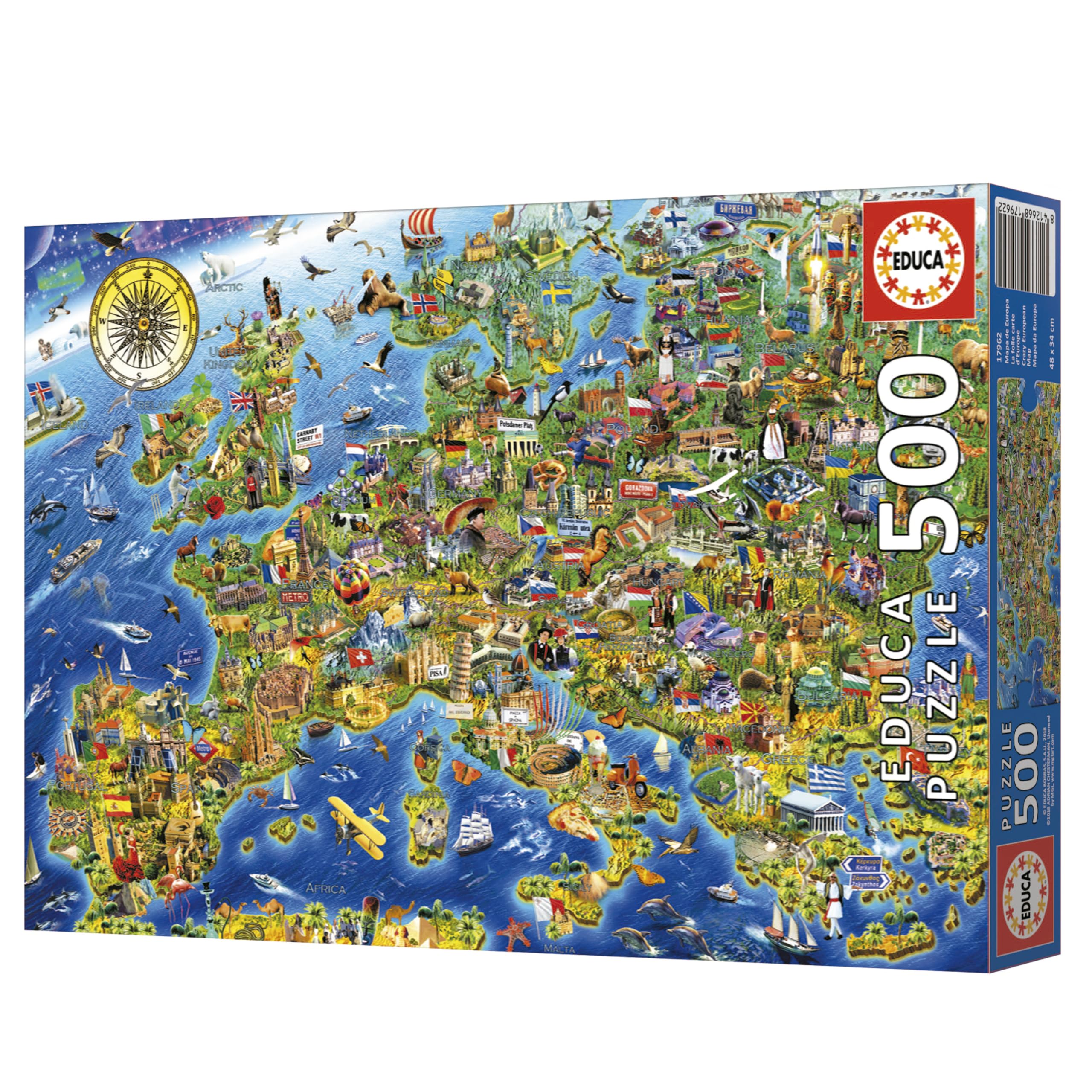 Educa - 500-teiliges Puzzle für Erwachsene | See in Alberta. Inklusive Fix Puzzle-Kleber. Maße: 48 x 34 cm. Ab 11 Jahren (20281