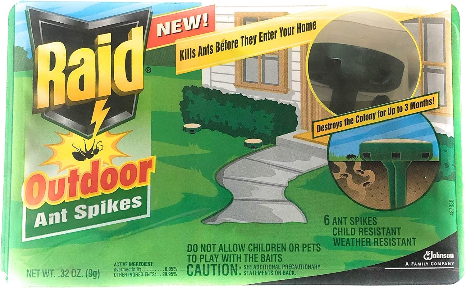 Raid Outdoor Ant Spikes - 6 ct