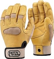 Petzl Cordex Plus Reinforced Belay Rappel Gloves - Durable Leather Protection for Climbers