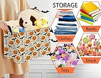 Vista 4 de Cesta de Regalo de Dulces Temática de Halloween Grande en Forma de Boo para Niños, Bebés, Adultos Personalizada, Recipiente de Almacenamiento