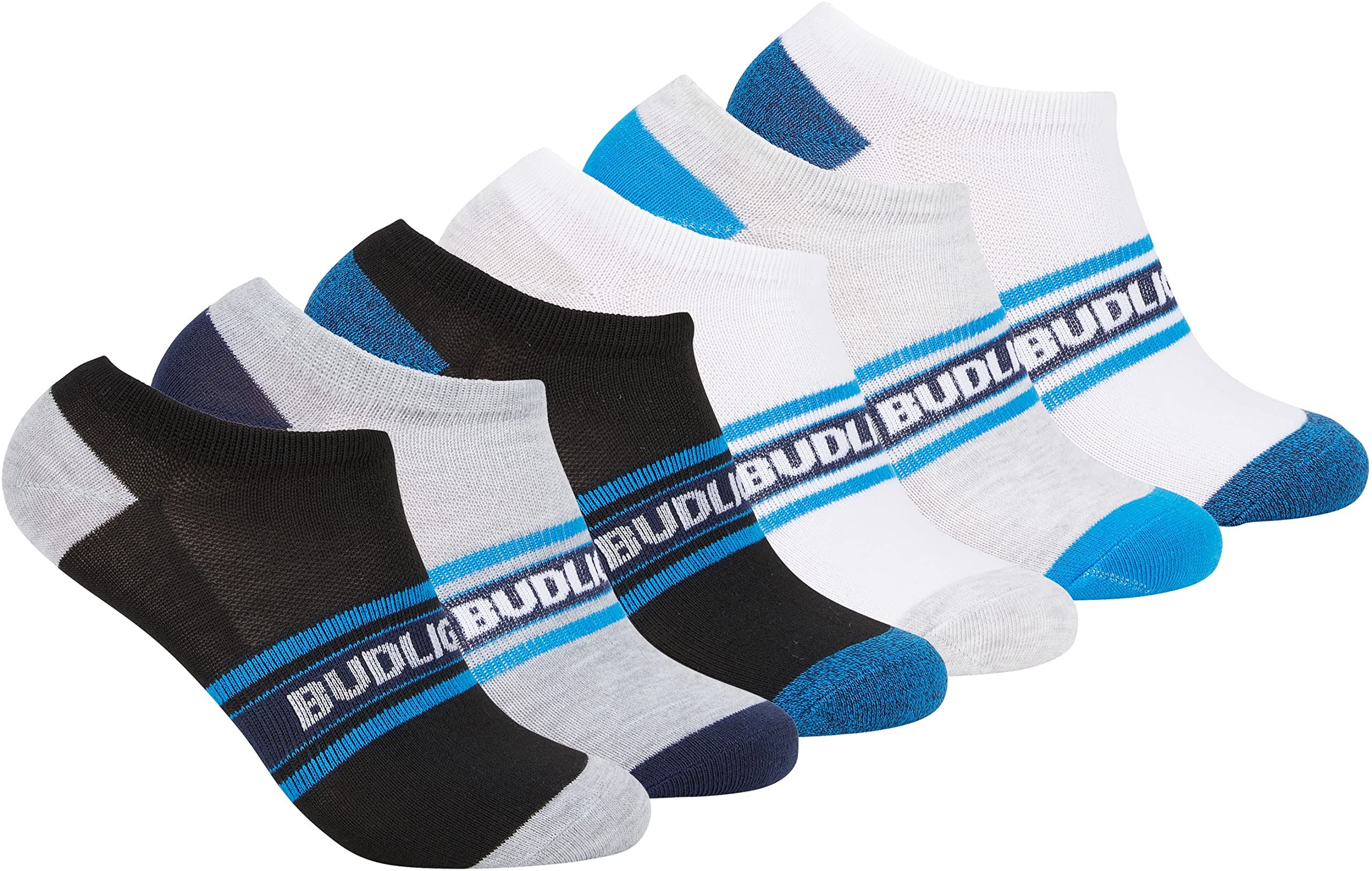 Womens 6 Pair Pack Athletic No Show Cushion Socks - One Size Fits All Multi