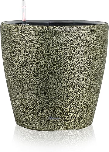 Vista 11 de Dexceder 15x14 Maceta de Autorriego con Ruedas para Interior y Exterior, Diseño de Maceta Interna, Maceta Grande y Gruesa para Piso con Indicador