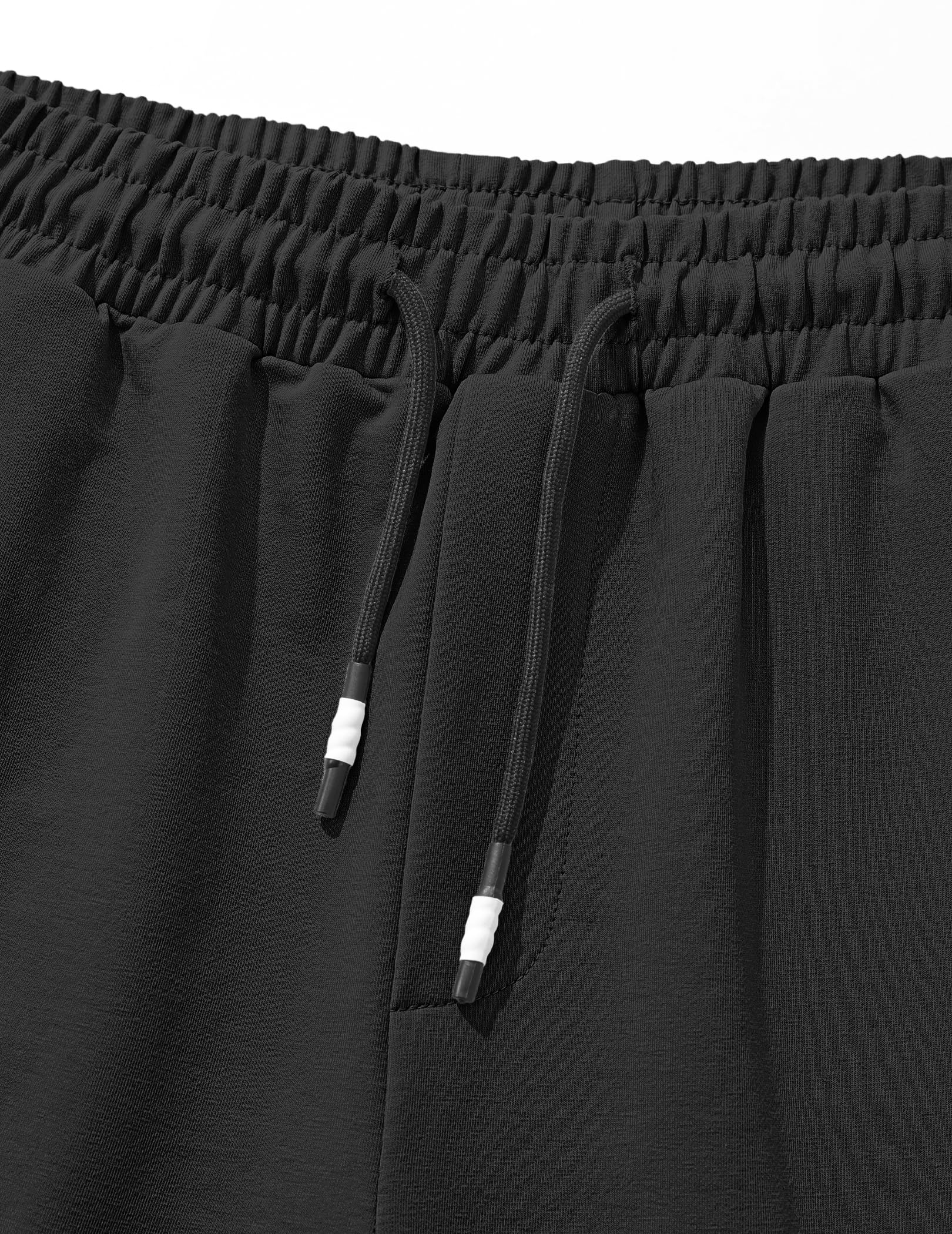 TARAINYA Cotone Pantaloncini Uomo Sportivi Zip Coulisse Pantaloncini Running Palestra con Tasca